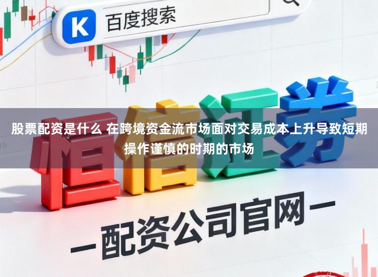 股票配资是什么 在跨境资金流市场面对交易成本上升导致短期操作谨慎的时期的市场