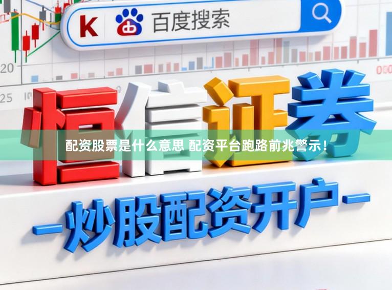 配资股票是什么意思 配资平台跑路前兆警示！